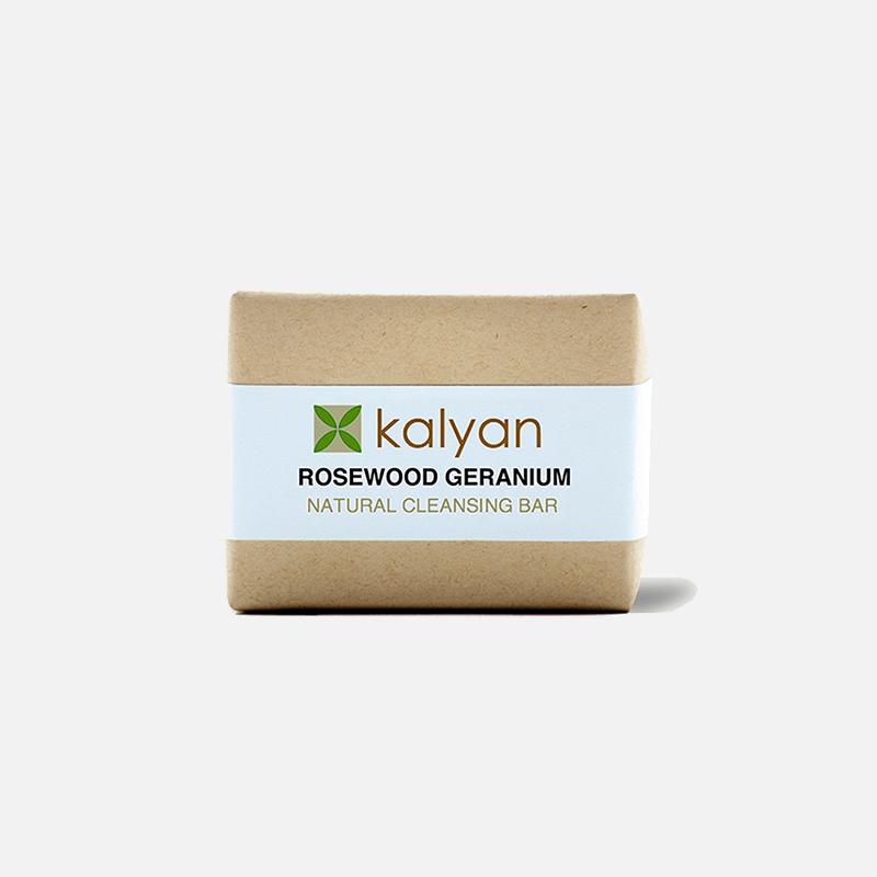 Kalyan Herbal Rosewood and Geranium Soap Bar, Anadea