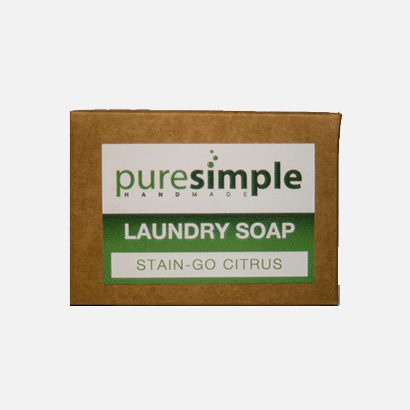 Pure Simple Stain-Go Citrus Laundry Soap Bar, Anadea