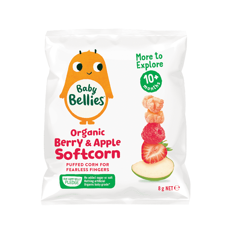 Baby Bellies Organic Berry & Apple Soft Corn, Anadea