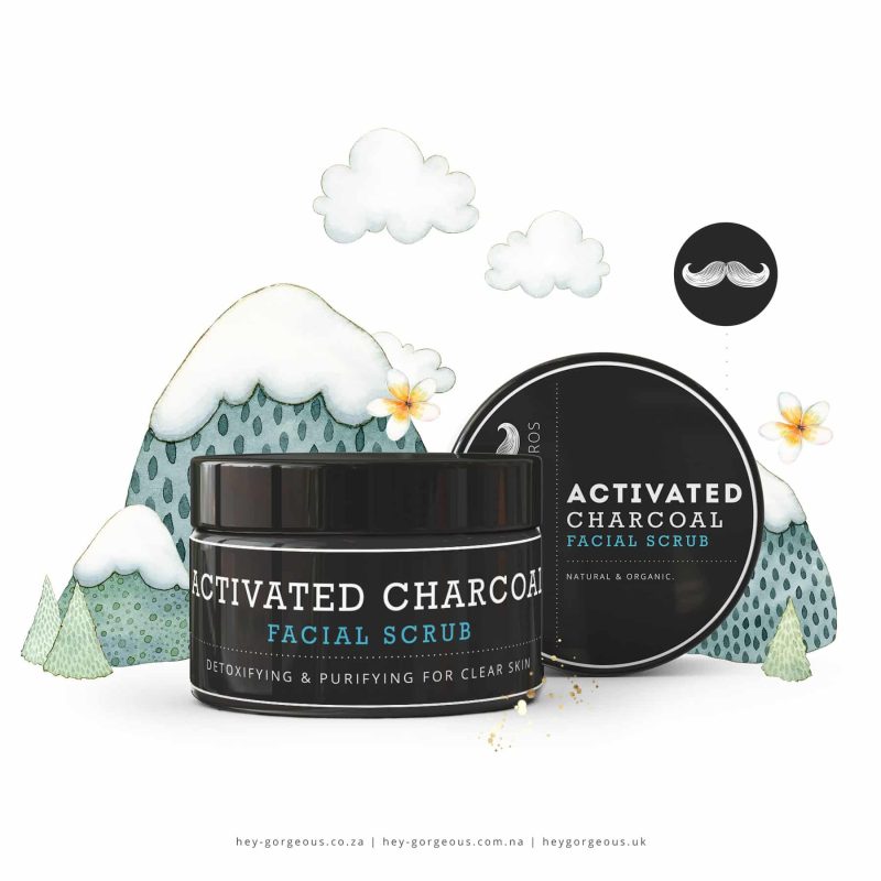 Hey Gorgeous HG For Bros Activated Charcoal Face Scrub, Anadea