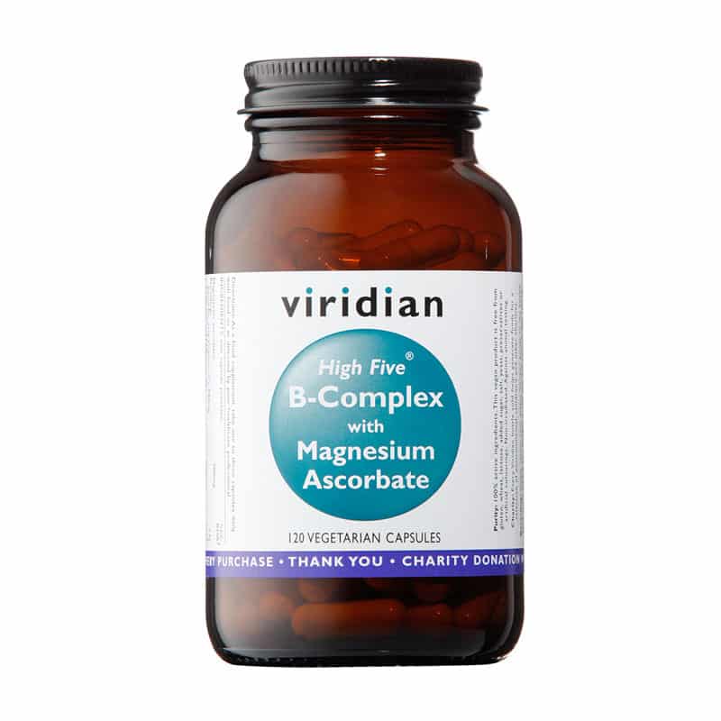 Viridian Nutrition High Five B-Complex w/ Mag Ascorbate Veg Caps, Anadea