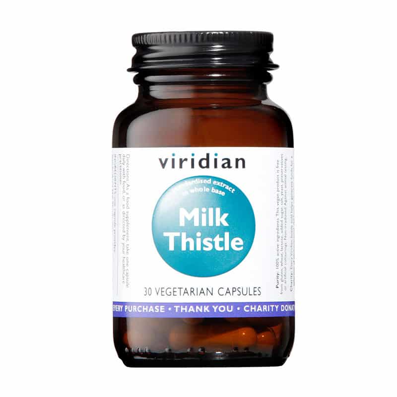 Viridian Nutrition Milk Thistle Herb and Seed Extract Veg Caps 30's, Anadea