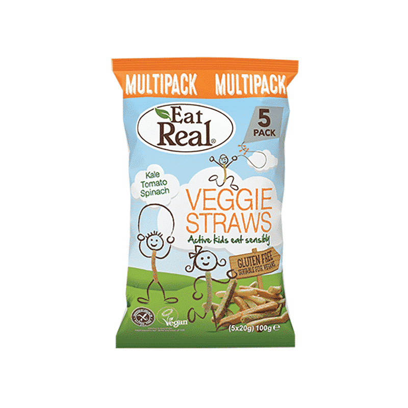 Eat Real Veggie Straws Multipack 5 x 20g, Anadea