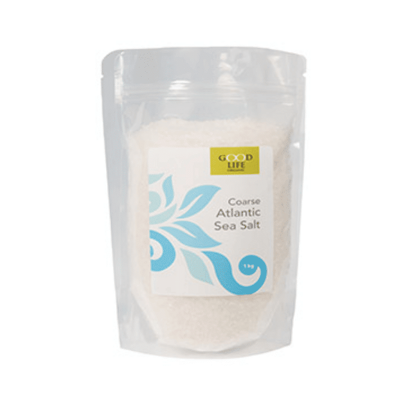 Good Life Organic Atlantic Sea Salt Coarse 1kg, Anadea