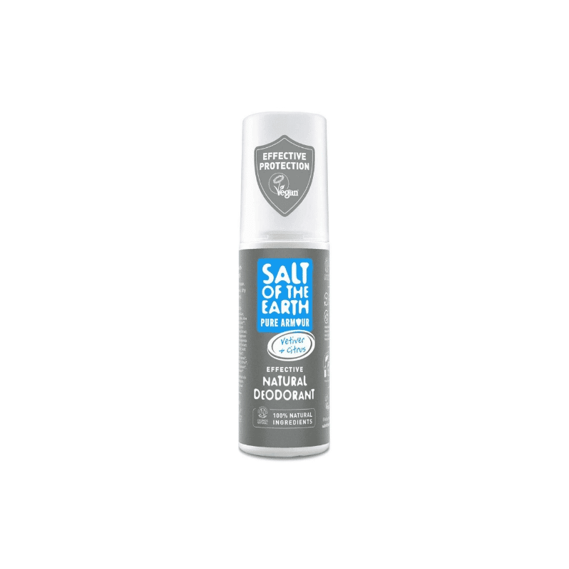 Salt of the Earth Natural Deodorant Spray Vetiver Citrus Spray Travel 50ml, Anadea