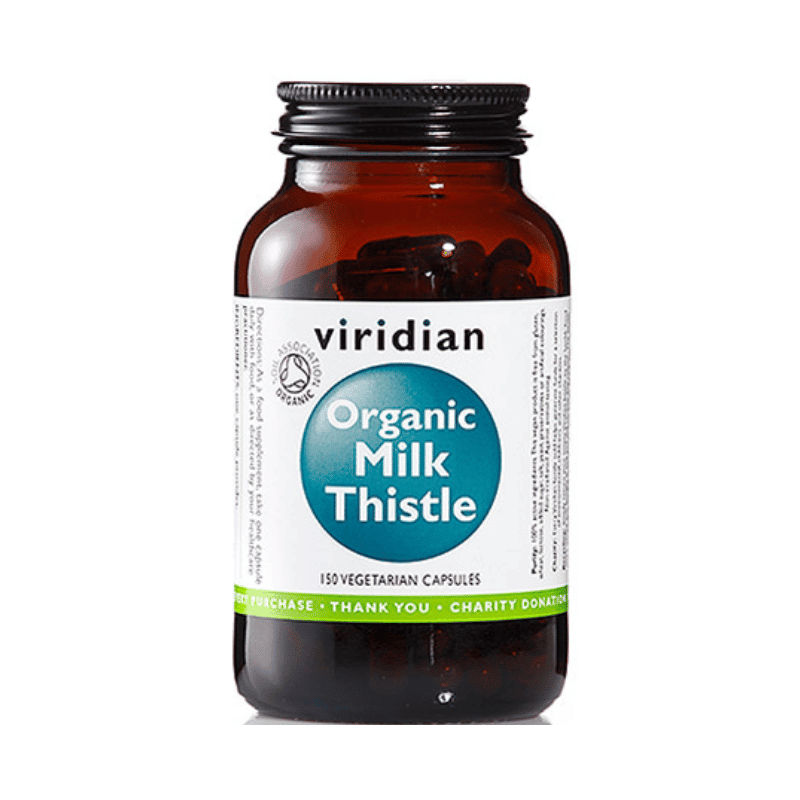 Viridian Nutrition Organic Milk Thistle 400mg Veg Caps 150s, Anadea