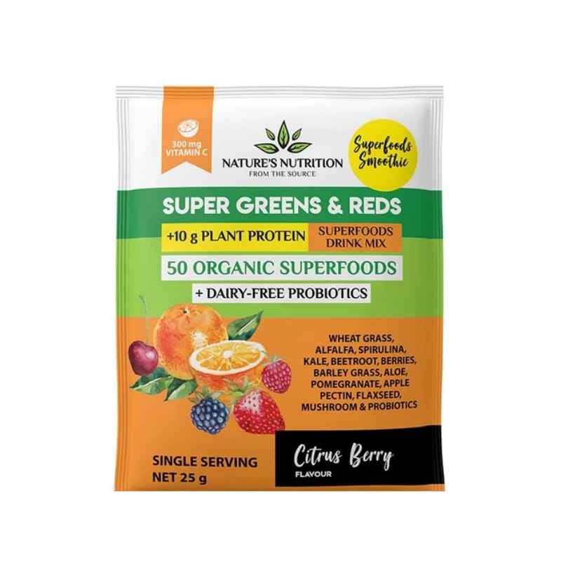 Nature&#8217;s Nutrition Citrus Berry Superfoods Drink Mix Singles, Anadea